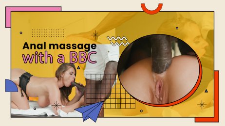 Anal massage with a BBC