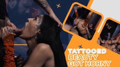Janie wants to have sex on camera and cum in her tattoos
