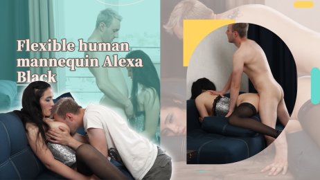 Flexible human mannequin Alexa Black